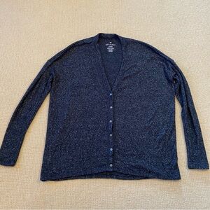 Navy Blue American Eagle Soft & Sexy Plush Cardigan Button Down Women’s Small